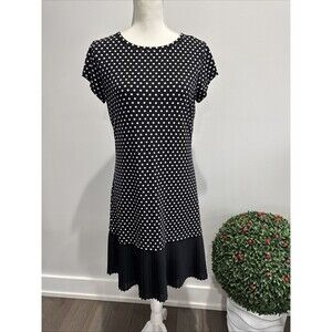 Michael Kors Womens Dress Black/white Short Sleeve  Stretch Size S